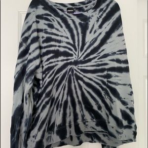 Mono B blue/gray tie dye sweatshirt